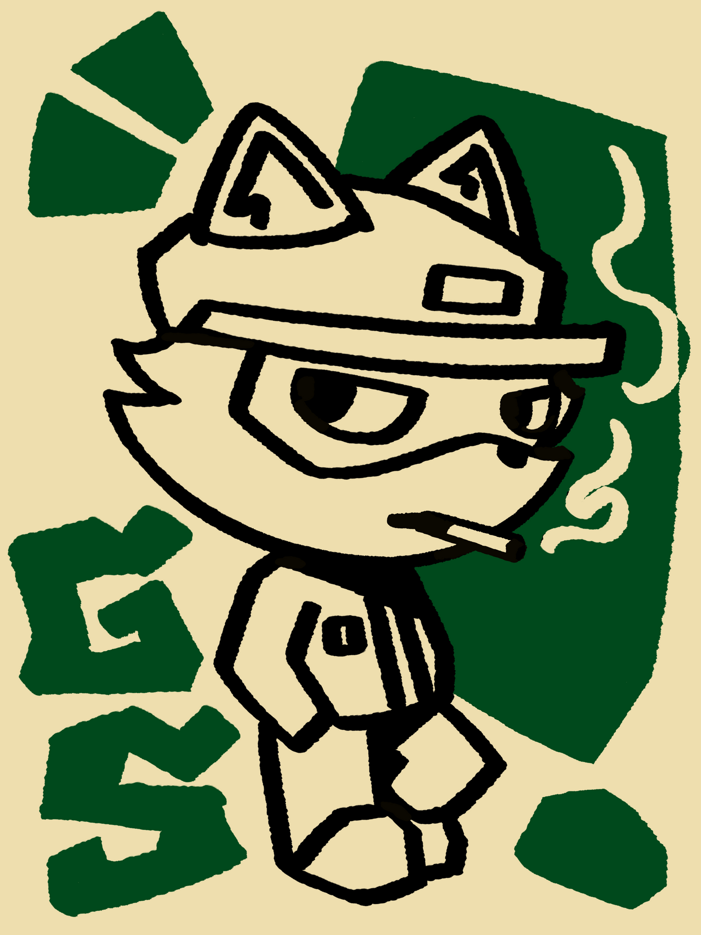 Smoking Goobert Sticker