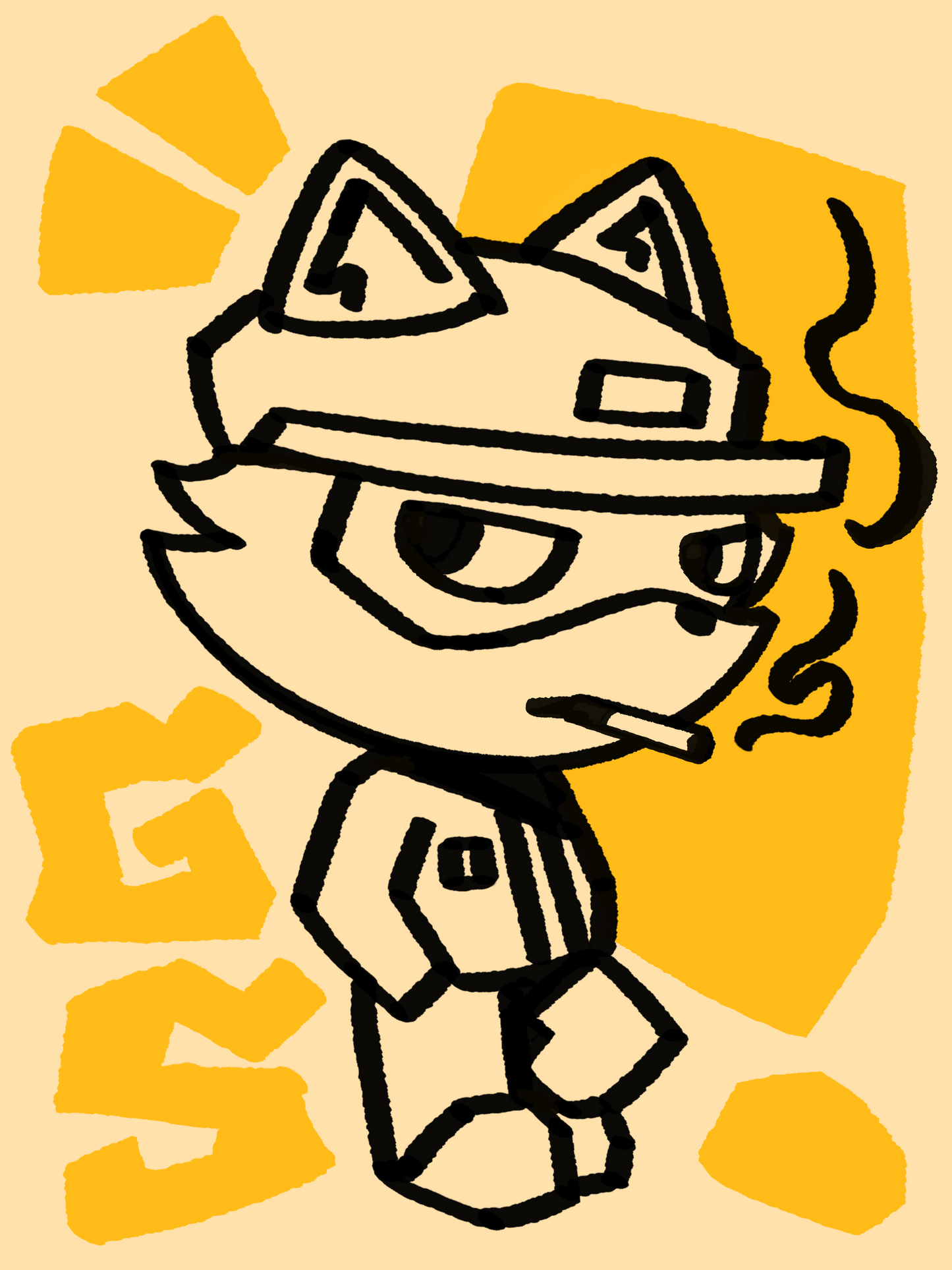 Smoking Goobert Sticker